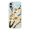Bloesems - Wit - Mozaïek - Tak Apple iPhone 16 Plus klein -3d