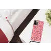 Panterprint - Rood - Paars - Roze - Dierenprint Hoesje iPhone 12 Pro met koord klein -kamer