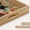 Kat - Bloemenprint - Rieten mand Dienblad Rechthoek middel -USP_HandgreepFR