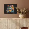 Kat - Graffiti - Kleurrijk - Wafel - Eten PET vilt klein -sfeer4