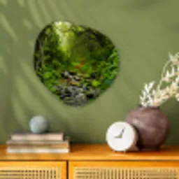 Natuur - Water - Jungle - Bos - Tropisch Wandcirkel Organisch Forex 3mm klein -sfeer2