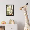 Wijn - Druiven - Kaas - Bladeren fotolijst zwart zonder passe partout klein -usfeer4_kinderkamer