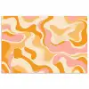Abstract - Golvend - Oranje poster papier klein -3d