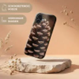 Dennenappel - Bos - Herfst - Bruin - Sfeervol Toughcase MagSafe Apple iPhone 17 klein -USP_RandenV_NL