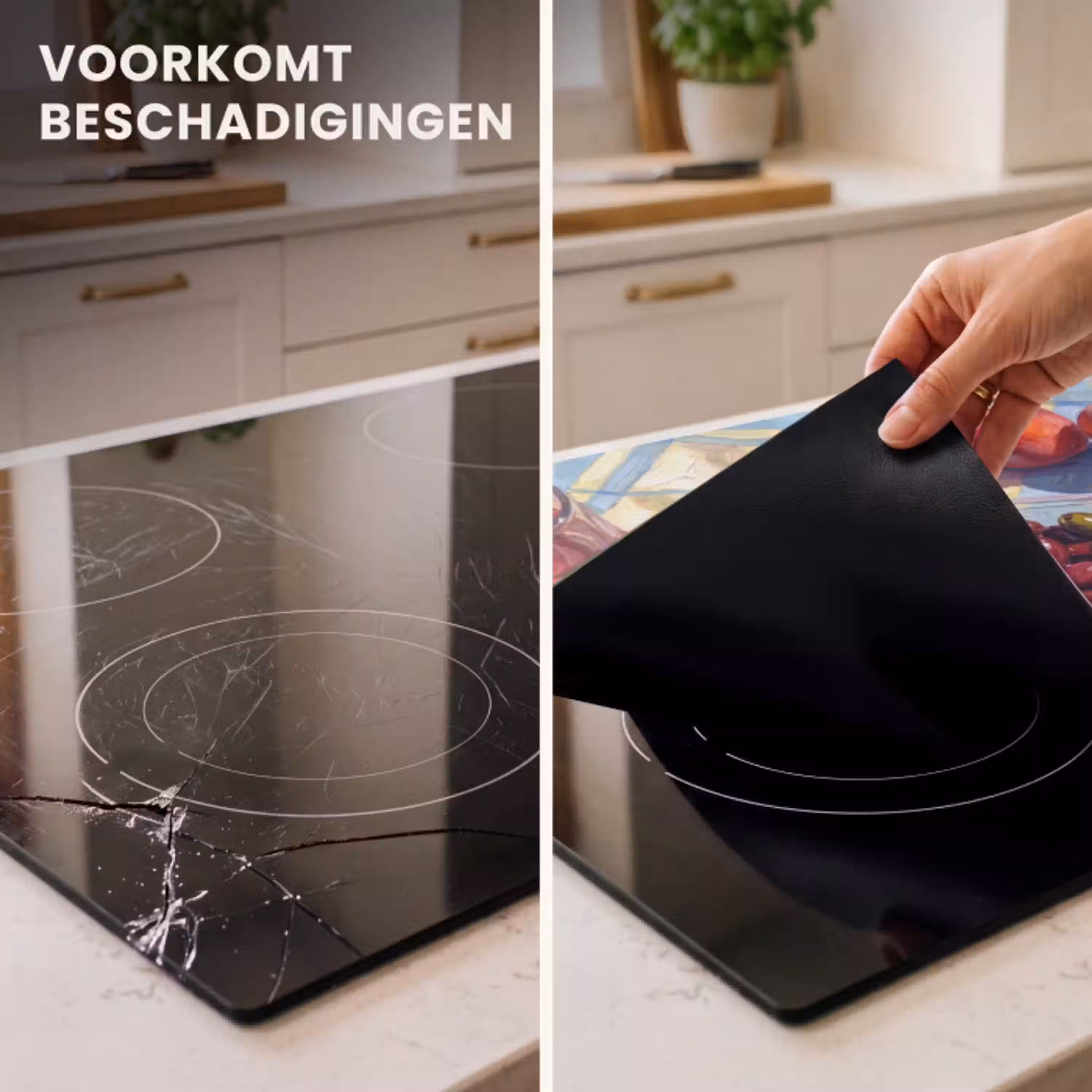 Eten - Picknick - Zomer Inductie beschermer vinyl 3mm klein -sfeer1