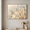 Paardenbloem - Abstract - Natuur - Beige Textielframe - compleet frame klein -sfeer2