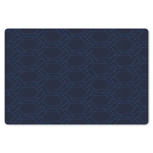 Hexagon - Patroon - Blauw Placemat vinyl groot 368 -zzsfeer1_Kitchenyeah-website