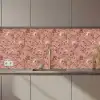 Botanisch - Bloemen - Roze keuken achterwand 2 middel 871 zz_3dshopping