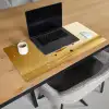 Pannenkoeken - Eten - Honing - Geel Muismat XXL klein -sfeer1