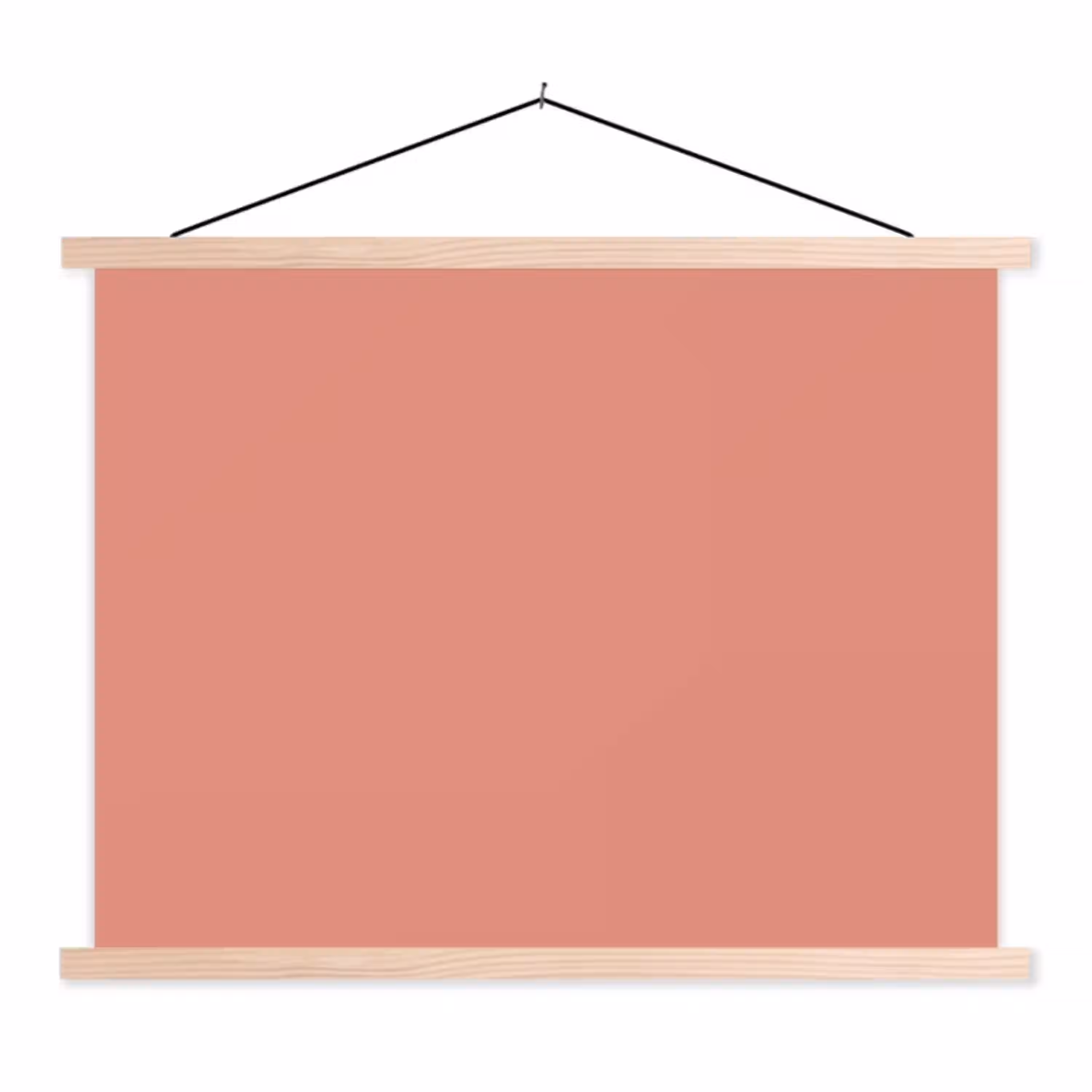 Earthy - Rose - Koraal textielposter latten blank klein 122 -3d