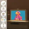 Bloemenkrans - Hagedis - Kimono - Paars Light Box met kabel (Tafellamp) klein -USP_websiteoverzichtNL