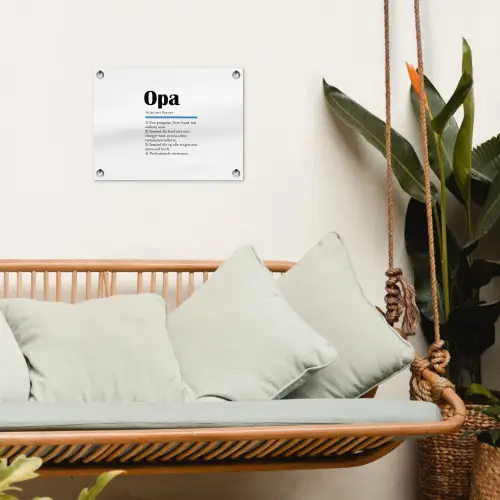 Quotes - Opa betekenis - Spreuken - Woordenboek tuinposter los doek klein -sfeer7