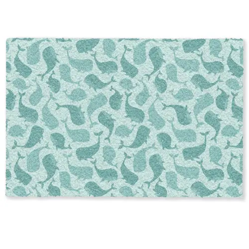 Zee - Dieren - Blauwe vinvis Deurmat klein 898 -zkaufland3d