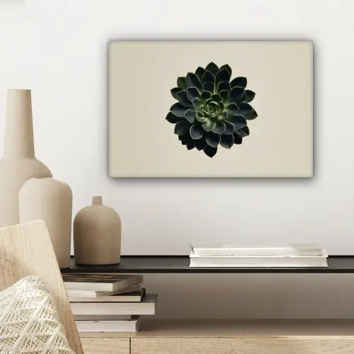 Rozet - Cirkelvormig - Donkergroen canvas 2cm klein -sfeer6