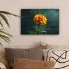 Bloemblaadjes - Afrikaan - Oranje - Wazig canvas 2cm klein -sfeer1
