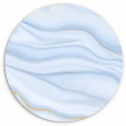 Marmer - Golf - Blauw - Patronen - Marmerlook - Pastel Wandcirkel kunststof plaat 5mm dik klein -3d