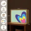 Hartjes - Kleurrijk - Valentijn Light Box met batterij (Wandlamp) middel -USP_websiteoverzichtNL