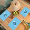 Smiley - Blauw - Bliksem Placemat vinyl groot -zzsfeer5_Kitchenyeah-website