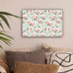 Rozen - Vogels - Pastel - Kleurrijk canvas 2cm klein 34 -sfeer1