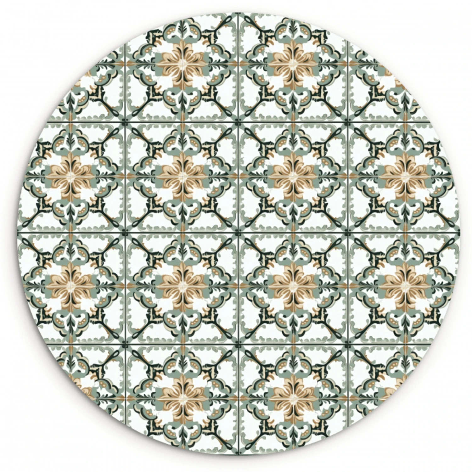 Floraal - Verweerd - Keurrijk Wandcirkel kunststof plaat 5mm dik klein 188 -3d