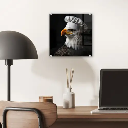 Arend -Amerika - Koksmuts - Vogel - Stoer plexiglas 5mm klein -sfeer6