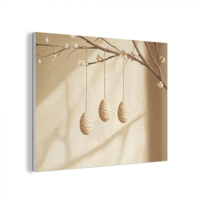 Beige - Paastak - Eieren PET vilt klein -3d