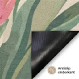 Tulpen - Abstract - Kleurrijk Deurmat klein -antislip_NL