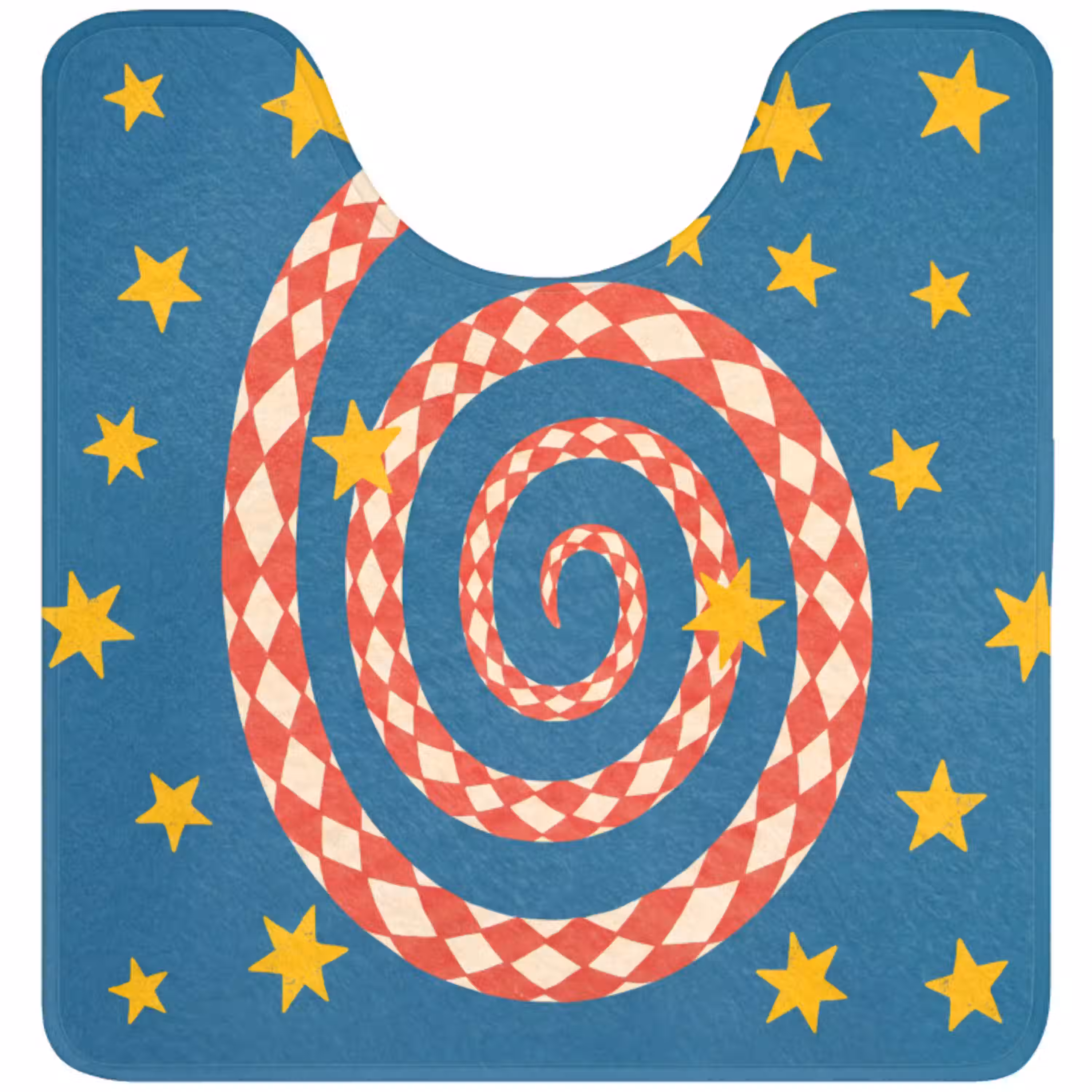 Slang - Spiraal - Dieren - Illustratie - Rood WCmat U-uitsnede middel -3d