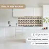 Waaier - Patroon - Zwart - Beige keuken achterwand 2 middel 871 -sfeer4_NL