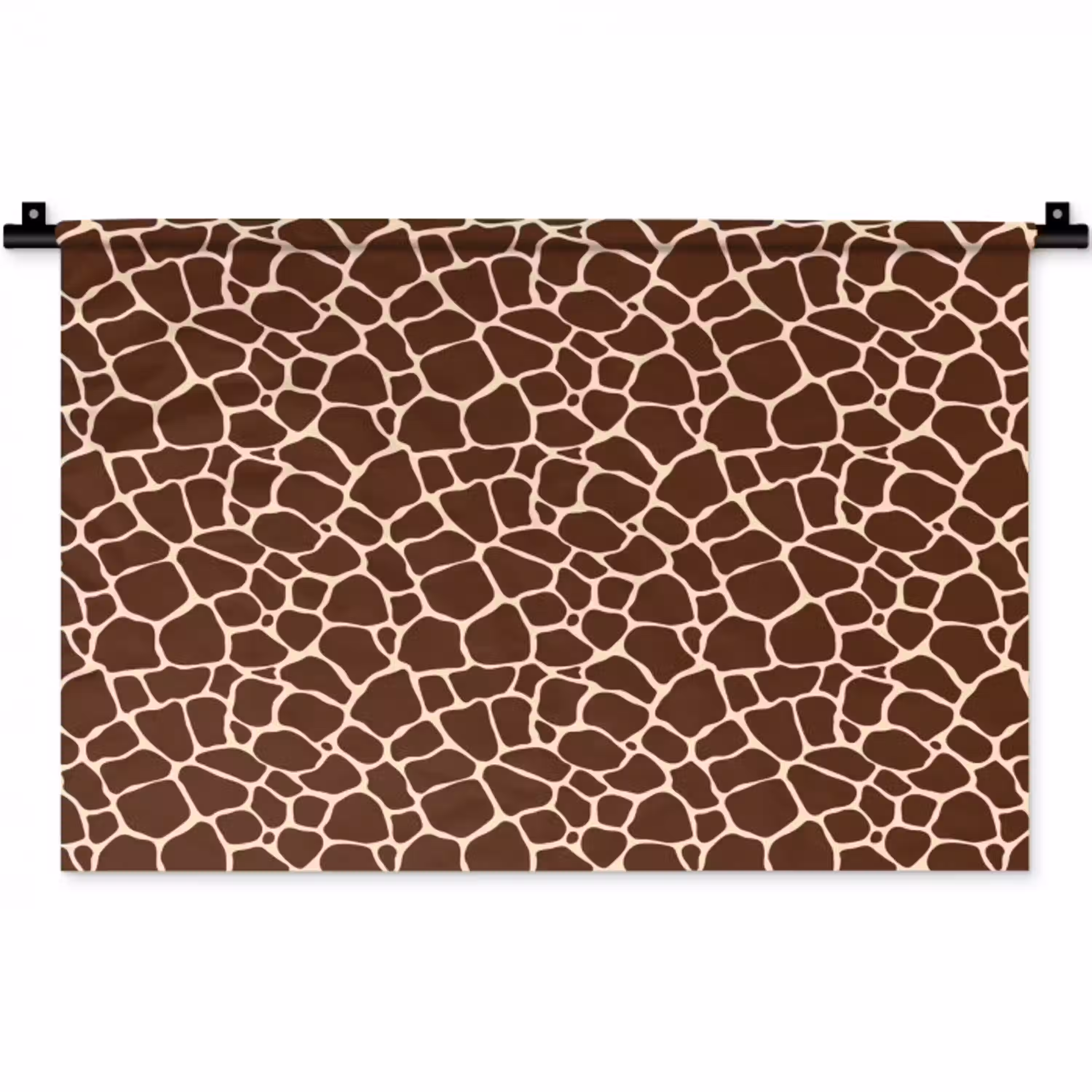 Patroon - Giraf - Bruin Wandkleed katoen klein 269 -zz3d