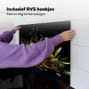Olijven - Groen - Water - Zwart Inductie beschemer met haakjes middel -ky-ophangen-nl