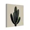 Cactus - Subtiel - Groen aluminium wit klein -3d