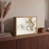 Bloem - Hout - Tarwe Light Box met batterij (Wandlamp) middel -sfeer2
