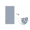 Crème - Blauw - Strepen - Patroon fotobehang vinyl groot 64 -3d