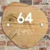 Hout - Modern Naambord Organisch middel -sfeer10