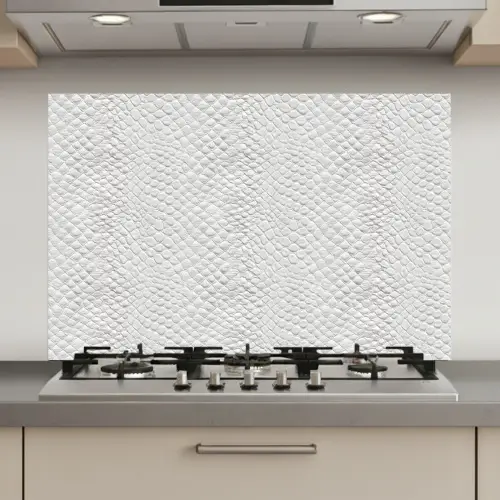 Slang - Patroon - Wit keuken achterwand spatscherm klein 900 -3d_website