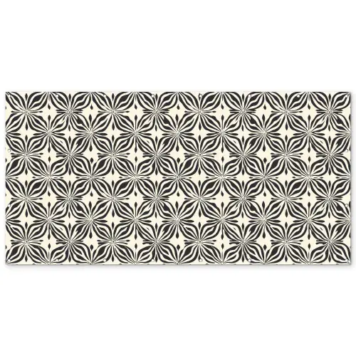 Grafisch - Patroon - Zwart Balkonbeschermer Duitsland klein 596 -zz_3d