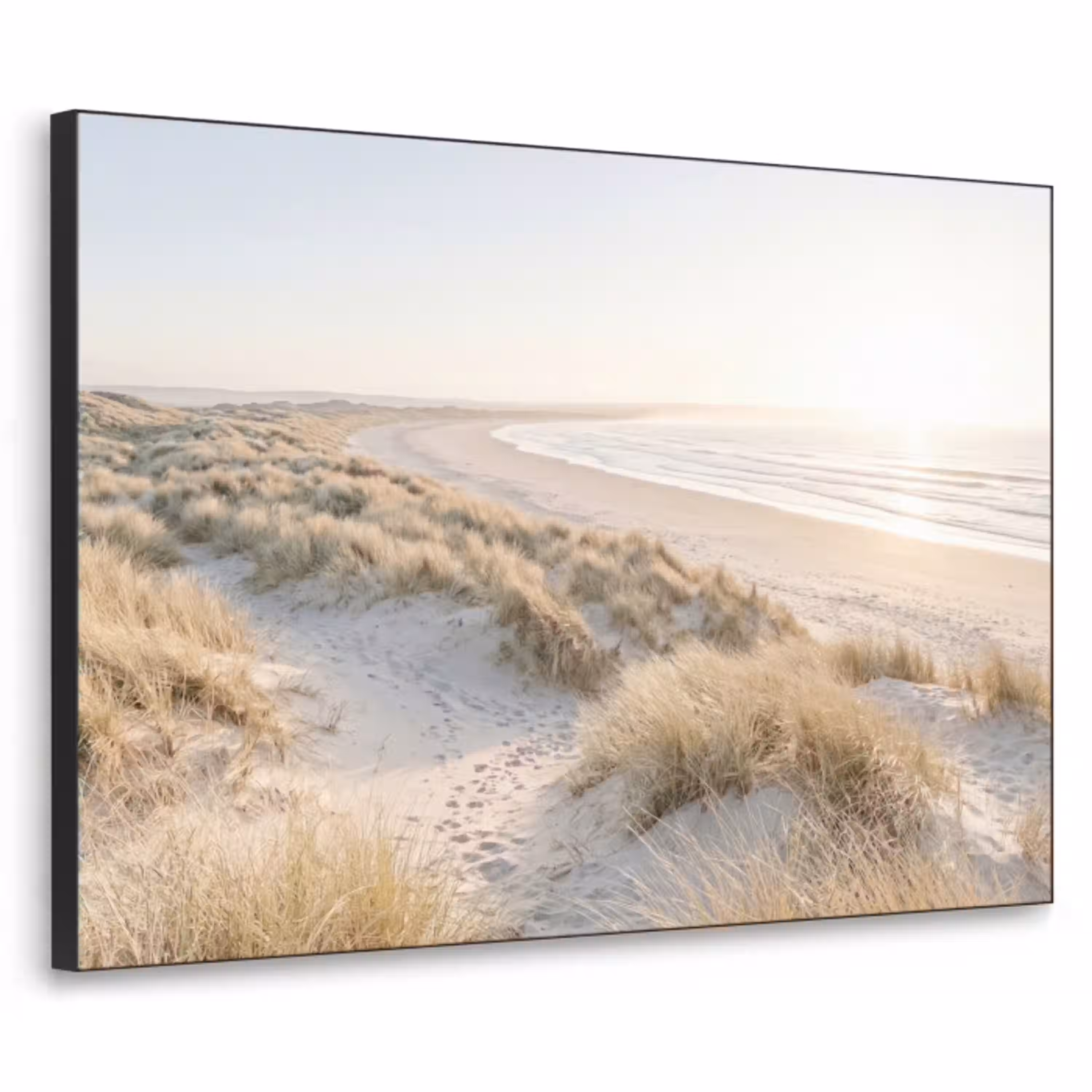 Duinen - Strand - Beige Textielframe zwart klein -3d