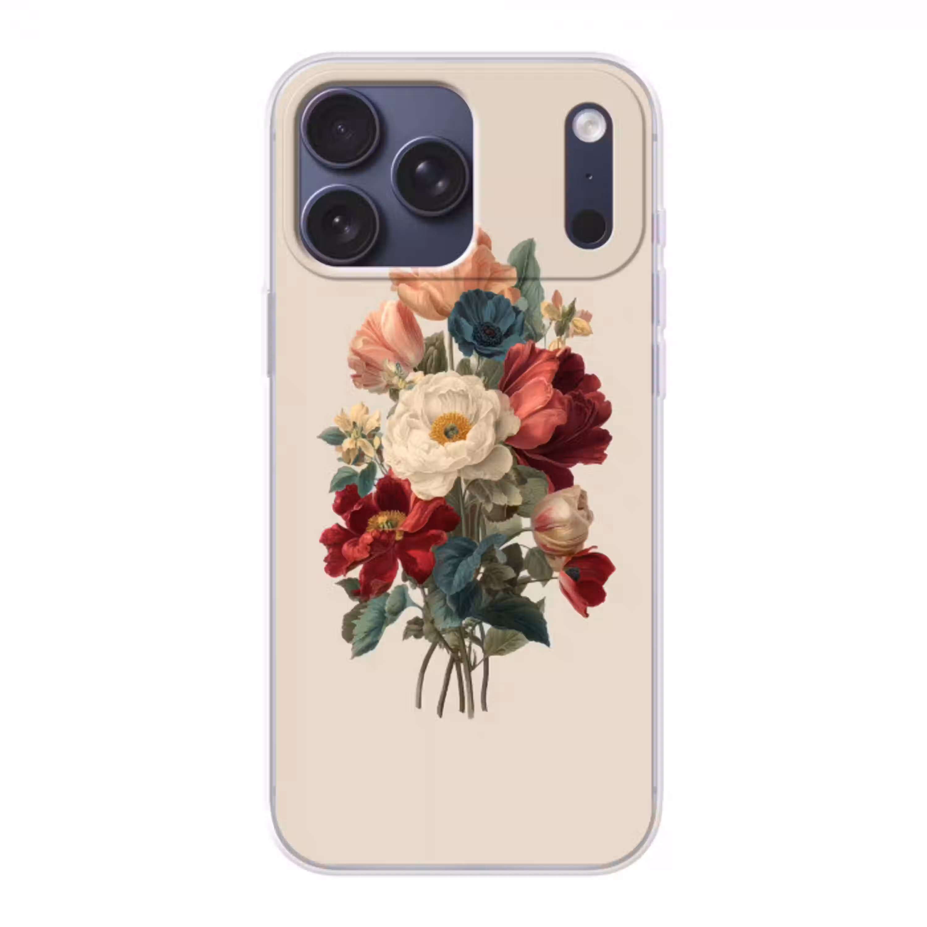 Boeket - Warme tinten - Elegant Telefoonhoesje iPhone 17 Pro Max klein -3d