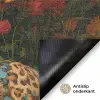 Vrouwen - Bloemen - Modern - Bril - Abstract Deurmat klein -antislip_NL