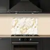 Marmer - Goud - Structuur keuken achterwand spatscherm klein 900 -sfeer1