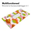 Abstract - Vormen - Roze Muismat XXL klein -sfeer4