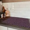 Paars - Geometrisch - Patroon - Donker Inductie beschermer vinyl 3mm klein 276 -sfeer3