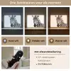 Zebra - Close-up - Zwart - Strepen Light Box met batterij (Wandlamp) middel -USP_lichtkleurNL