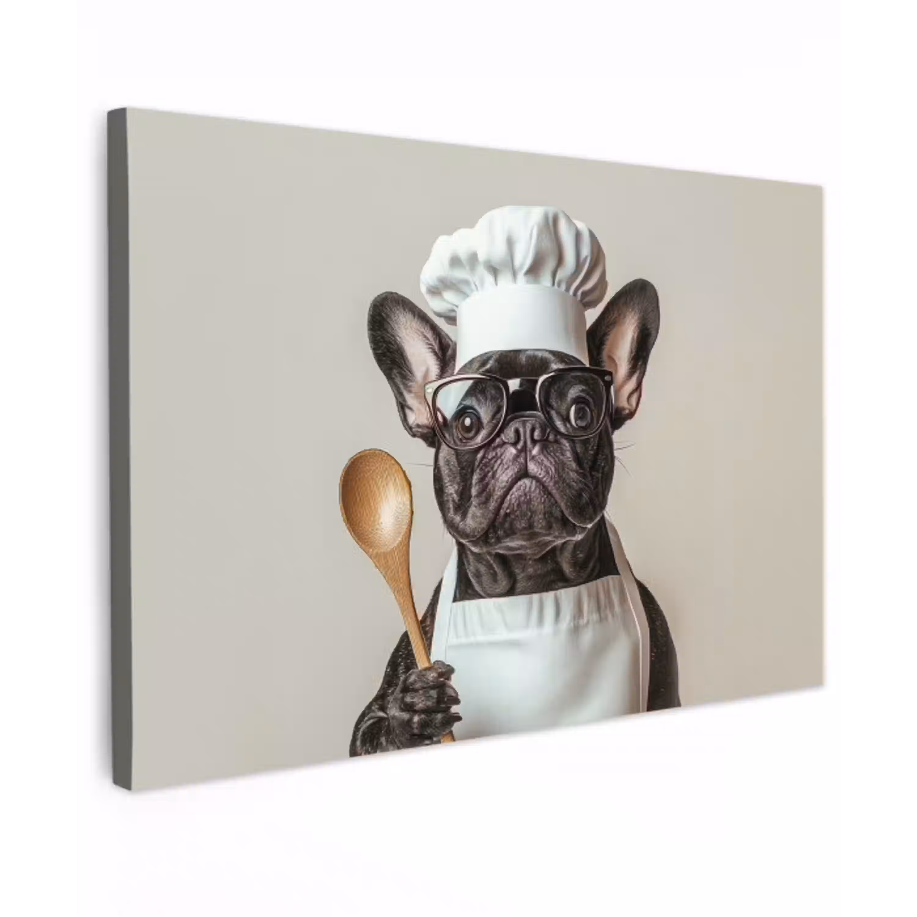 Bril - Hond - Kok canvas 2cm klein -z3d