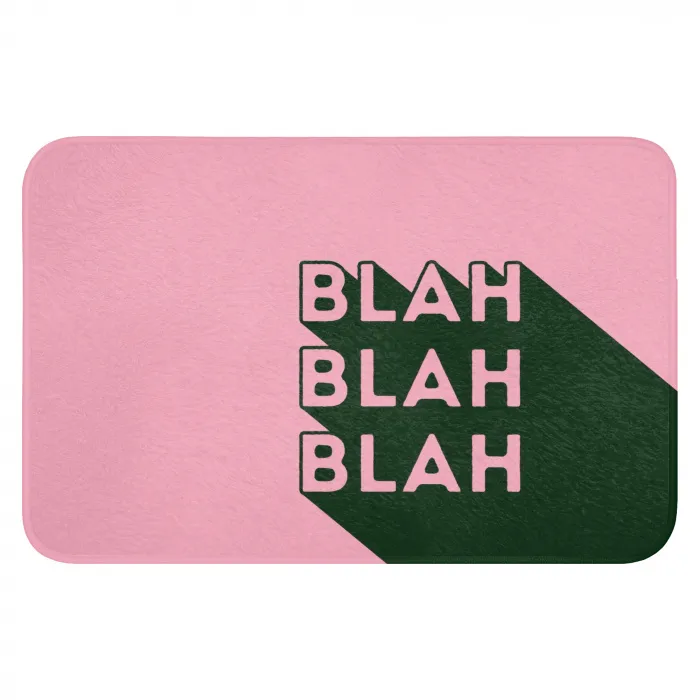 Tekst - Grafisch - Groen - Schaduw Badmat klein -3d