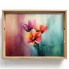 Tulpen - Lichtreflecties - Kleurverloop Dienblad Rechthoek middel -z3d_shopping