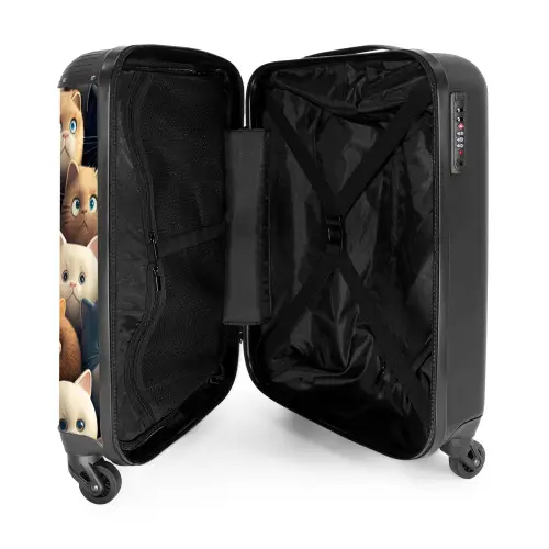 Kattigheid NBS - Handbagage koffer - Unisex middel -binnenkant