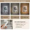 Poedel - Hond - Zwart - Wit - Schattig - Pasta Light Box met kabel (Tafellamp) klein -USP_lichtkleurNL
