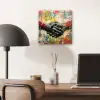 Graffiti - Rozen - Handen - Street art - Banksy aluminium wit klein -sfeer5